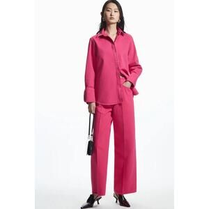 COS 10 Structured Denim Shirt Pink